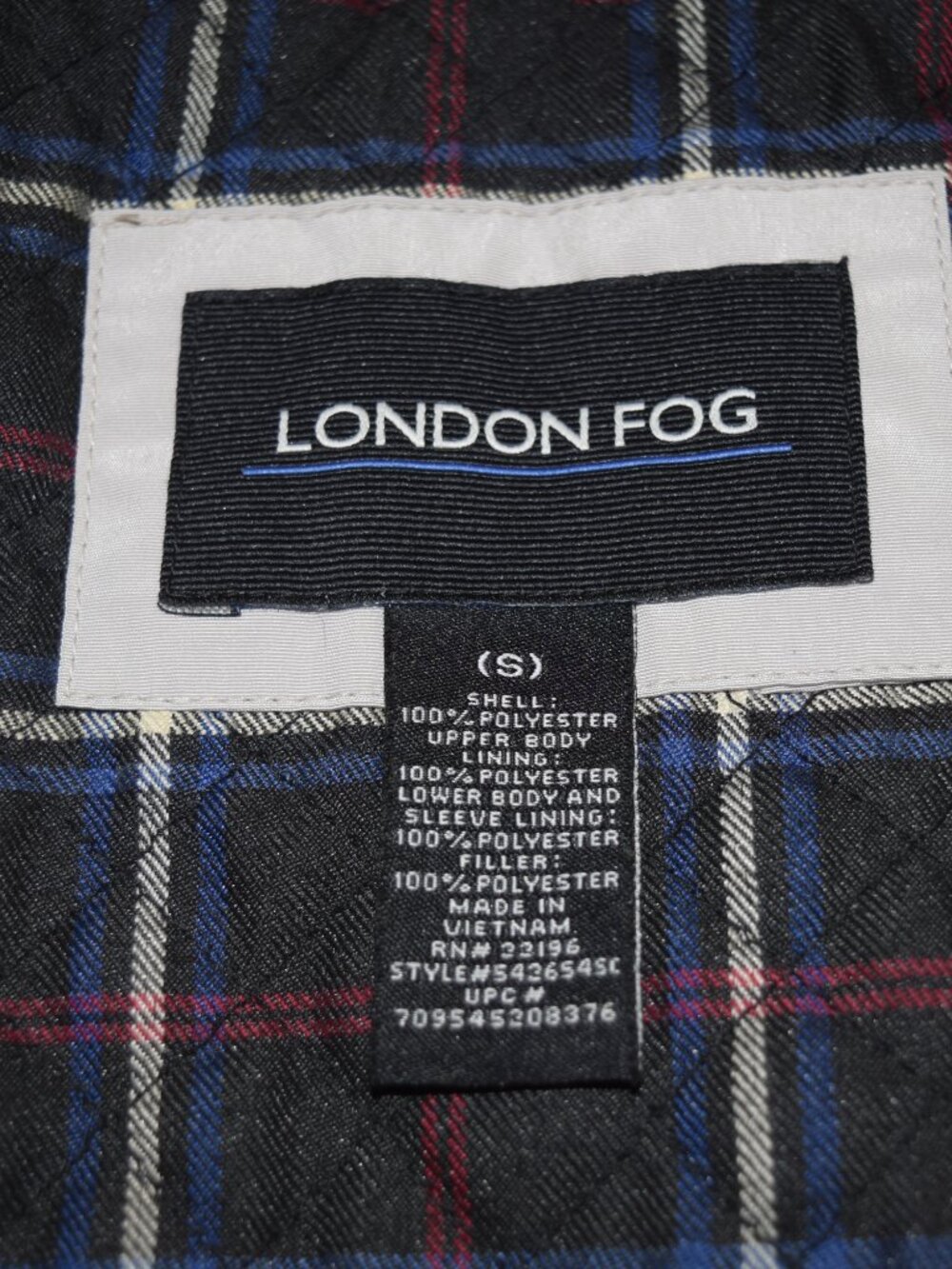 London Fog Beige/Gray Hooded Drawstring Waist Utility Jacket | Size S - Picture 8 of 8